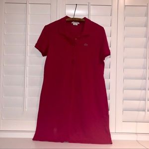 LACOSTE - PINK - COLLARED DRESS - 42